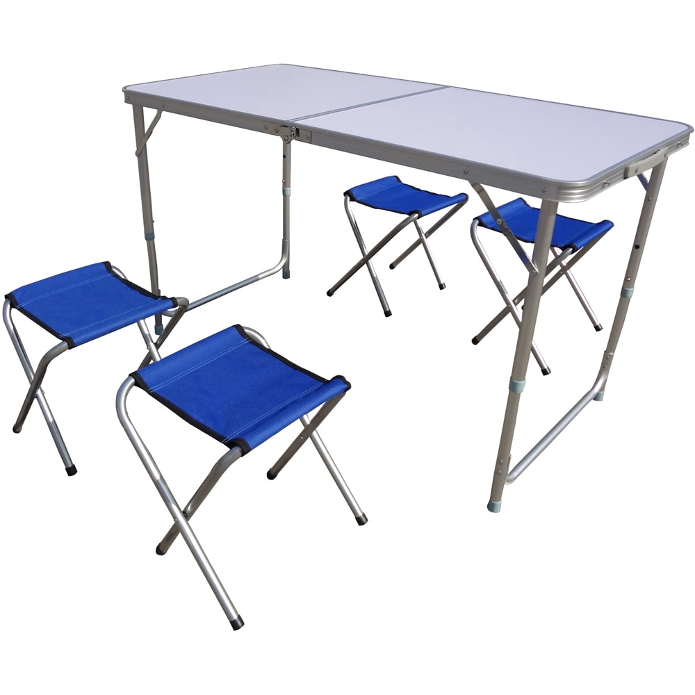 Set mobilier gradina Ucamp, 5 piese, gri