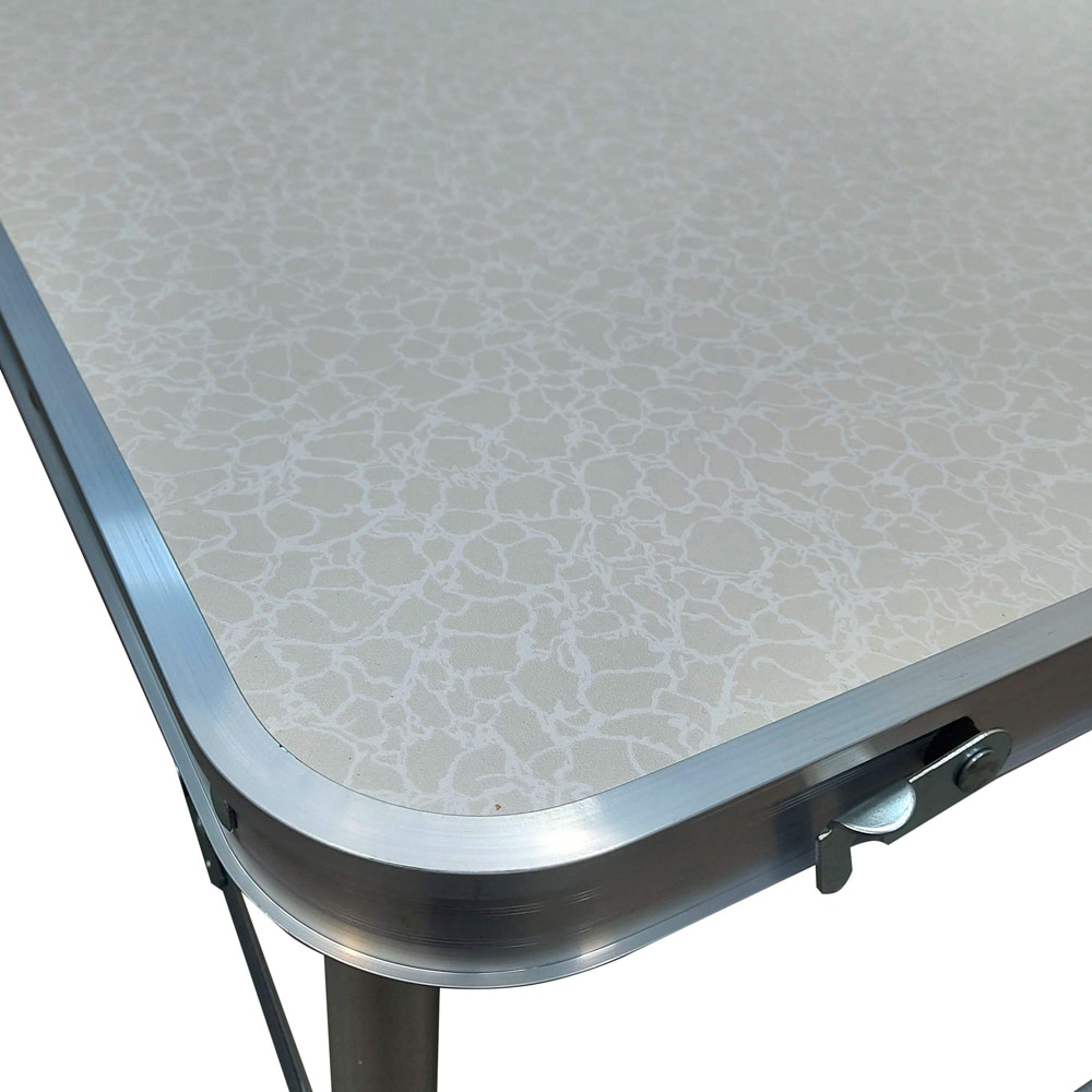 Masa terasa si camping Ucamp, otel, 120 x 60 x 70 cm, gri