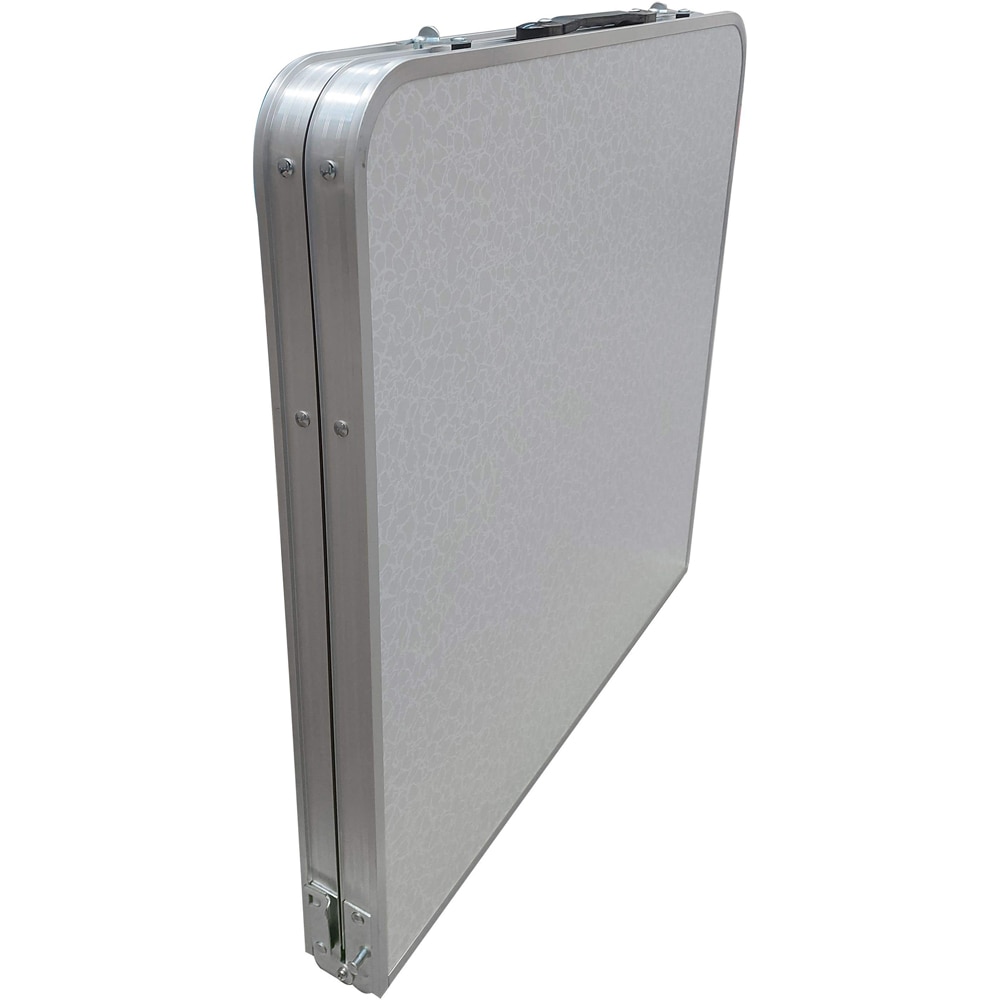 Masa terasa si camping Ucamp, otel, 120 x 60 x 70 cm, gri