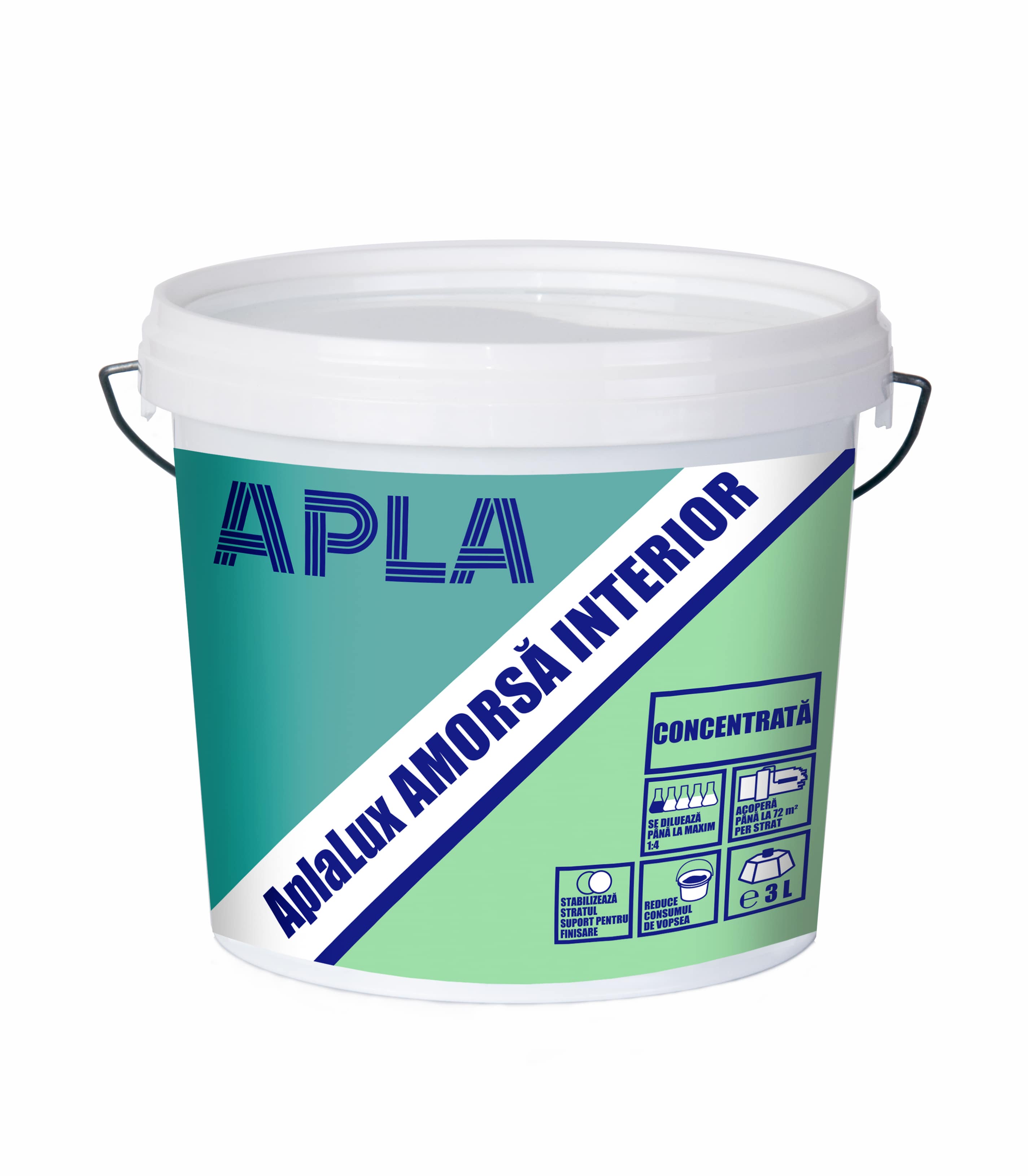 Amorsa pentru interior, alb, 3 L  AplaLux