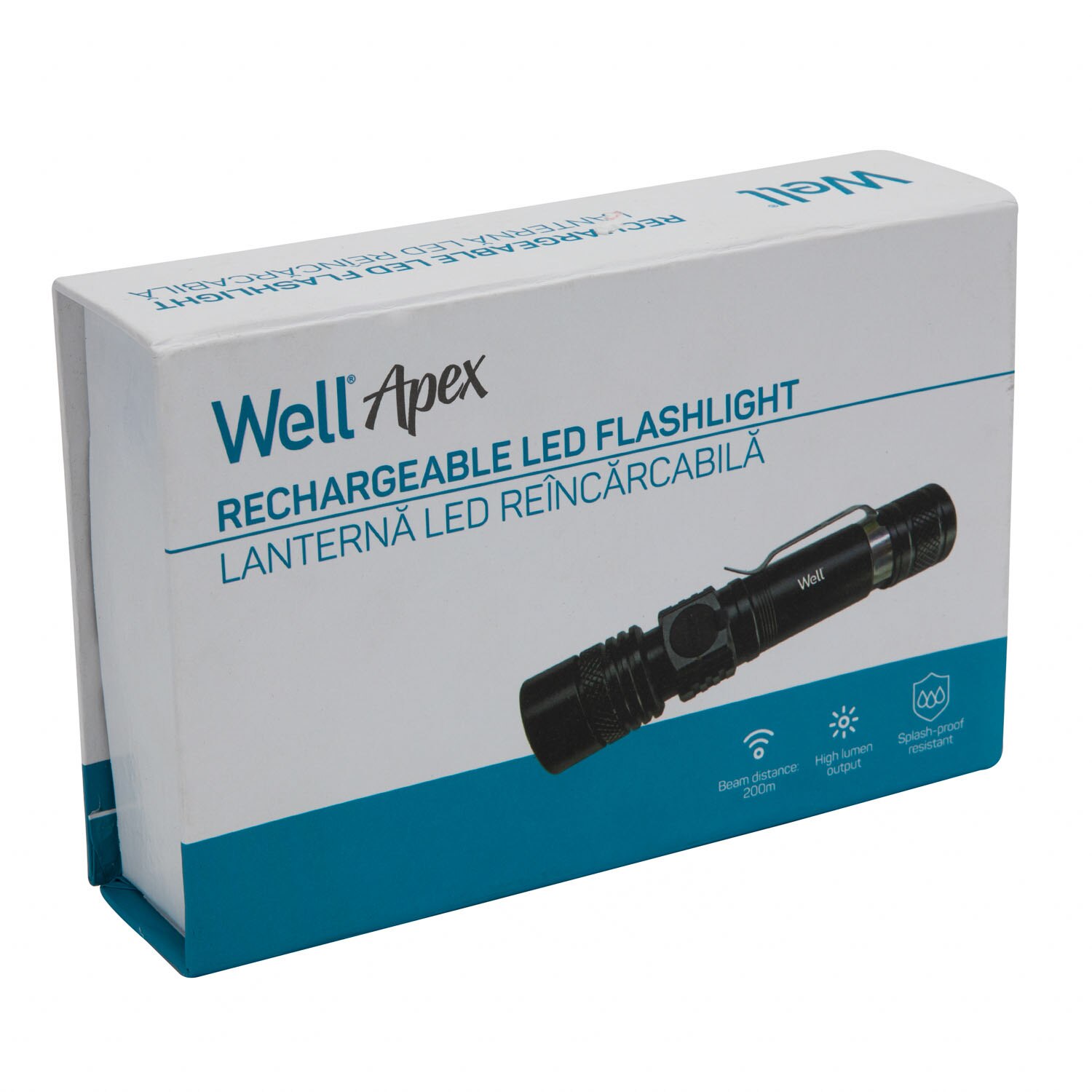 Well Lanterna T6 Led 350Lm Neagra