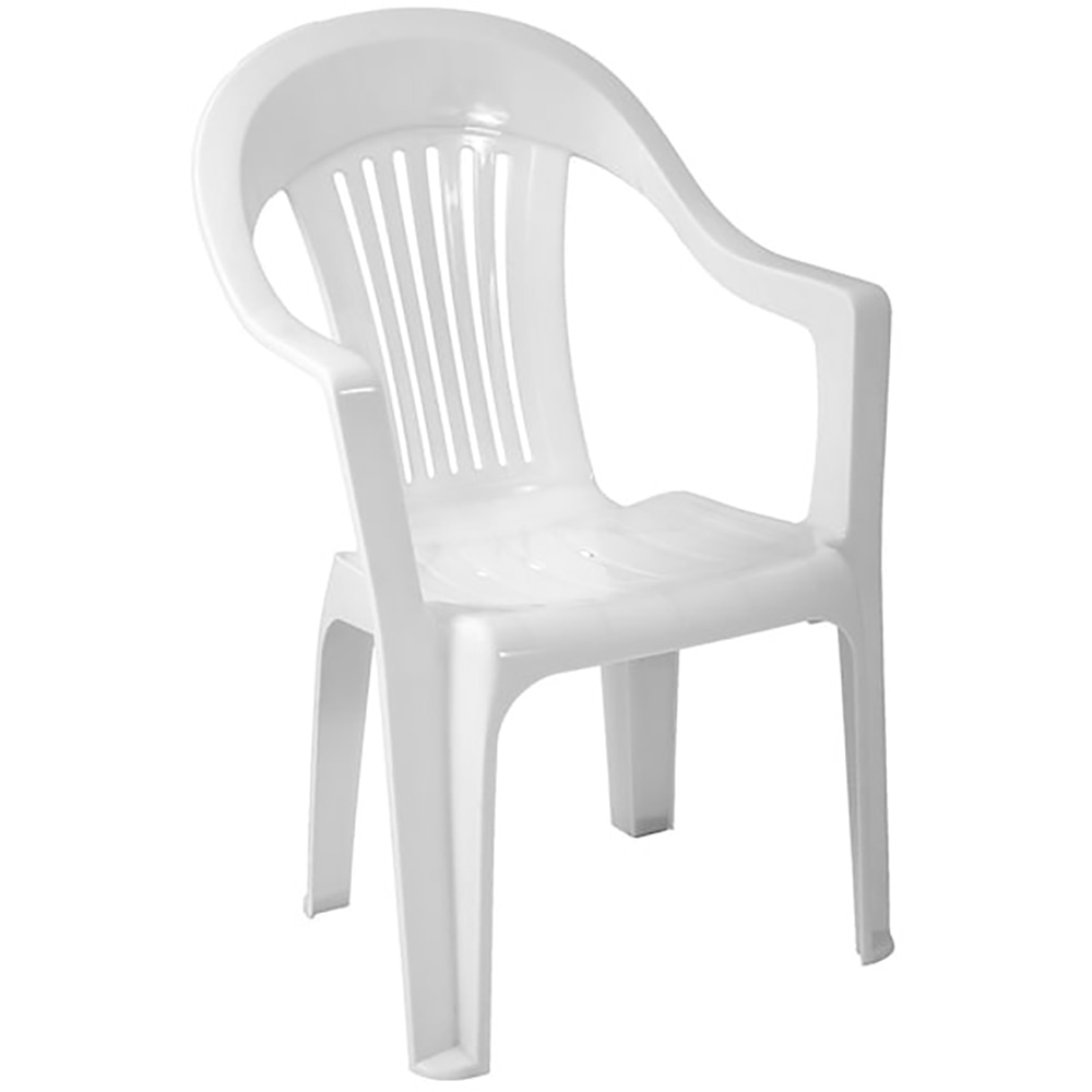 Scaun gradina Napochim Sole, plastic, 57 x 54 x 90 cm, alb