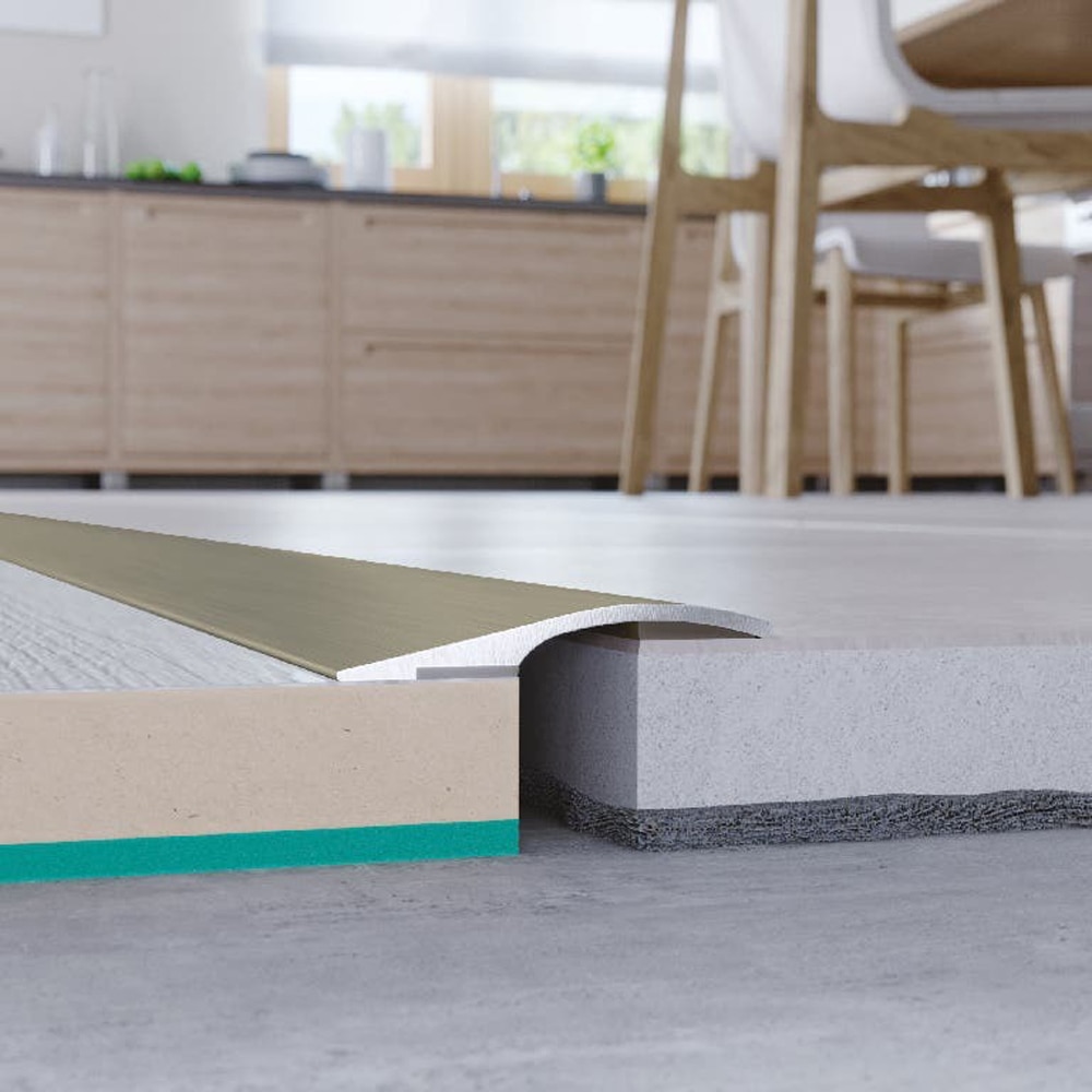 Profil de trecere parchet GOODHOME Anod, aluminiu, 22 x 930 mm, gri