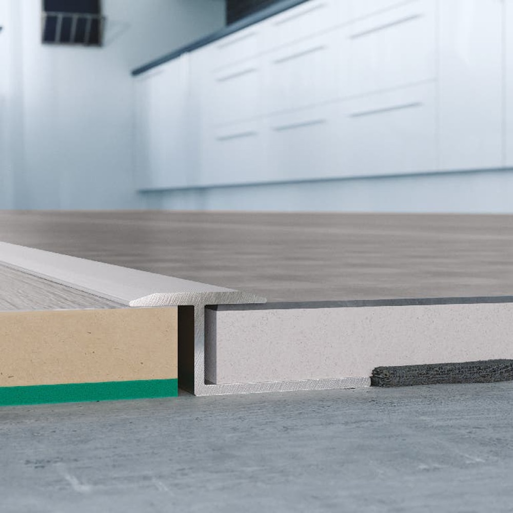 Profil trecere parchet GOODHOME 101111926, 25 x 1200mm, gri