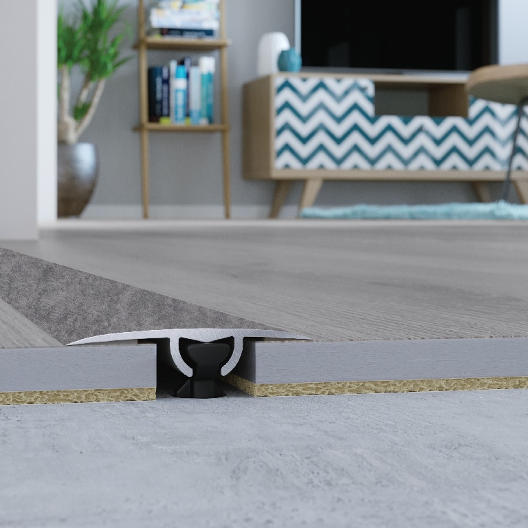 Profil de trecere GoodHome, aluminiu, cu efect de lemn, negru, 3 x 93 cm