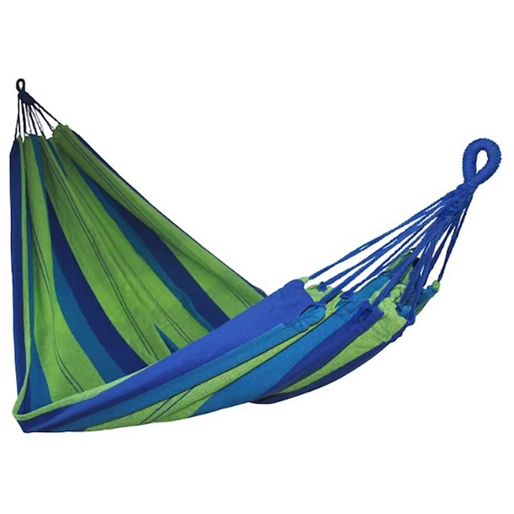 Hamac, policotton, albastru/verde, sarcina maxima 120 kg, 230 x 150 cm
