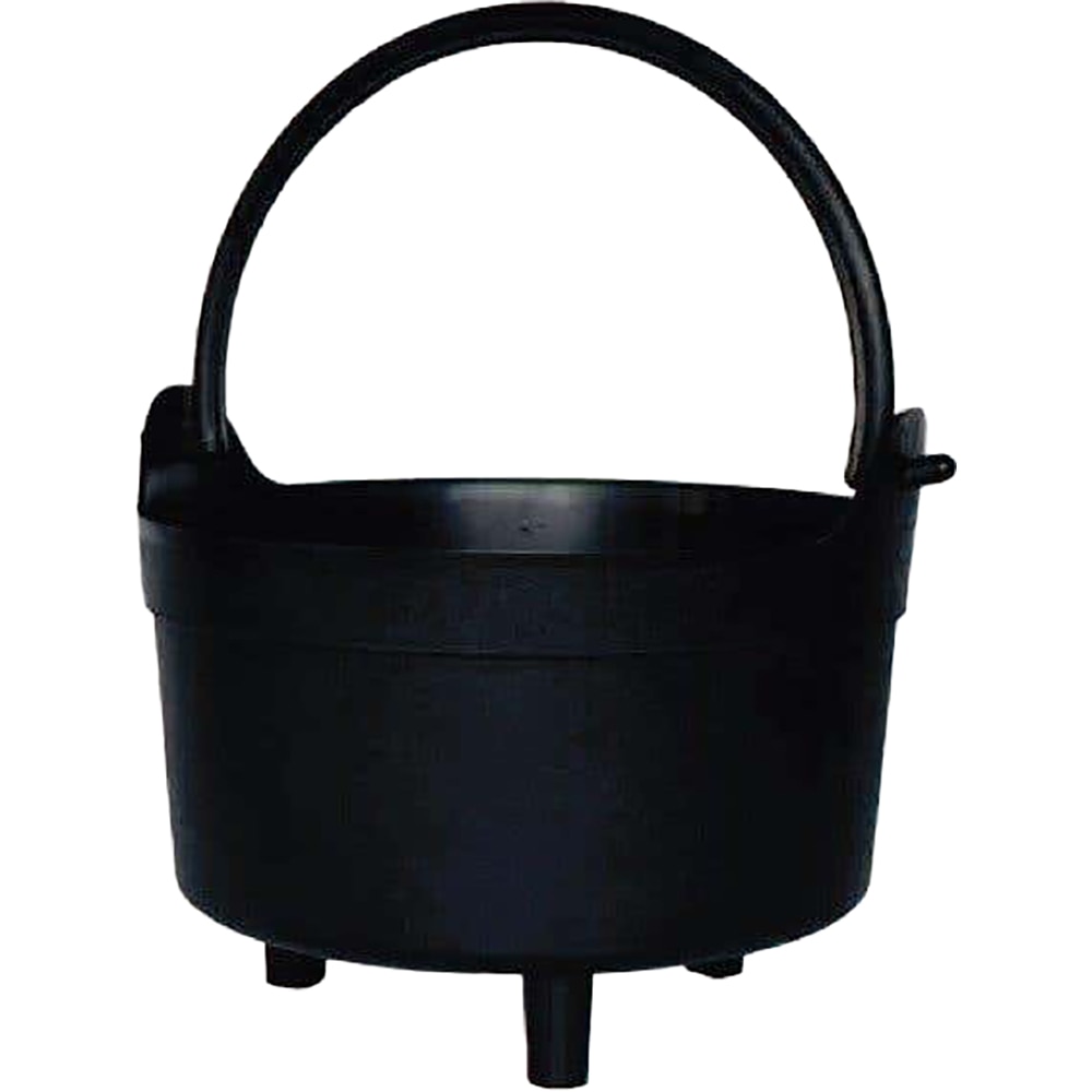 Ghiveci rotund ceaun NAPOCHIM, polipropilena, 20 cm, negru