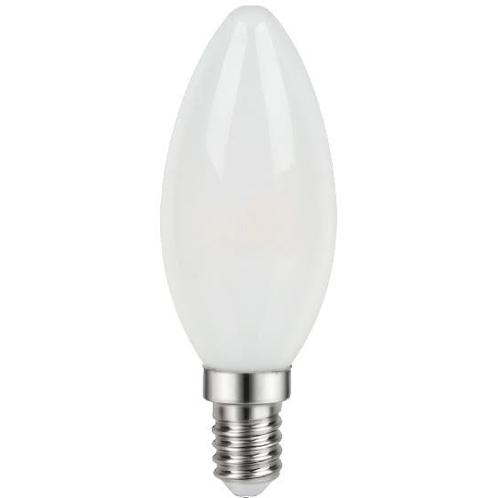 Set 3 becuri LED C35, E14, 3.4W, 470lm, 4000K