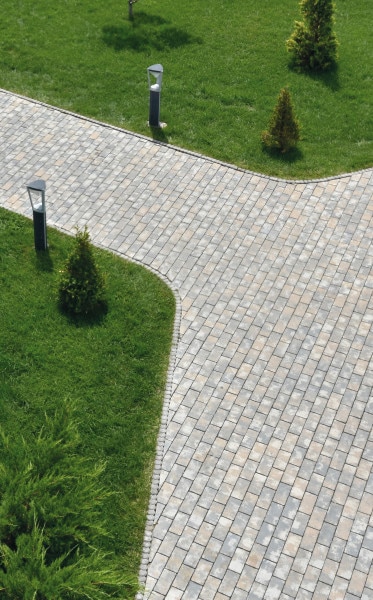 Pavaj gradina, beton, gri, 20 x 10 x 6 cm, 50 buc/mp • Semmelrock