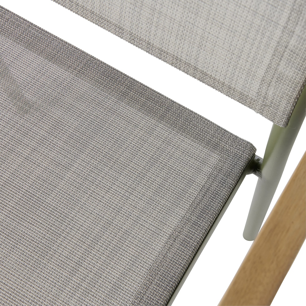 Scaun terasa GOODHOME Akoa, aluminiu, 55.4 x 55.1 x 83 cm, verde