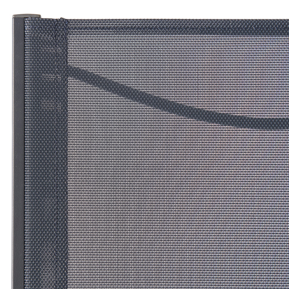 Scaun terasa GOODHOME Batz, aluminiu, 60 x 56 x 86 cm, negru