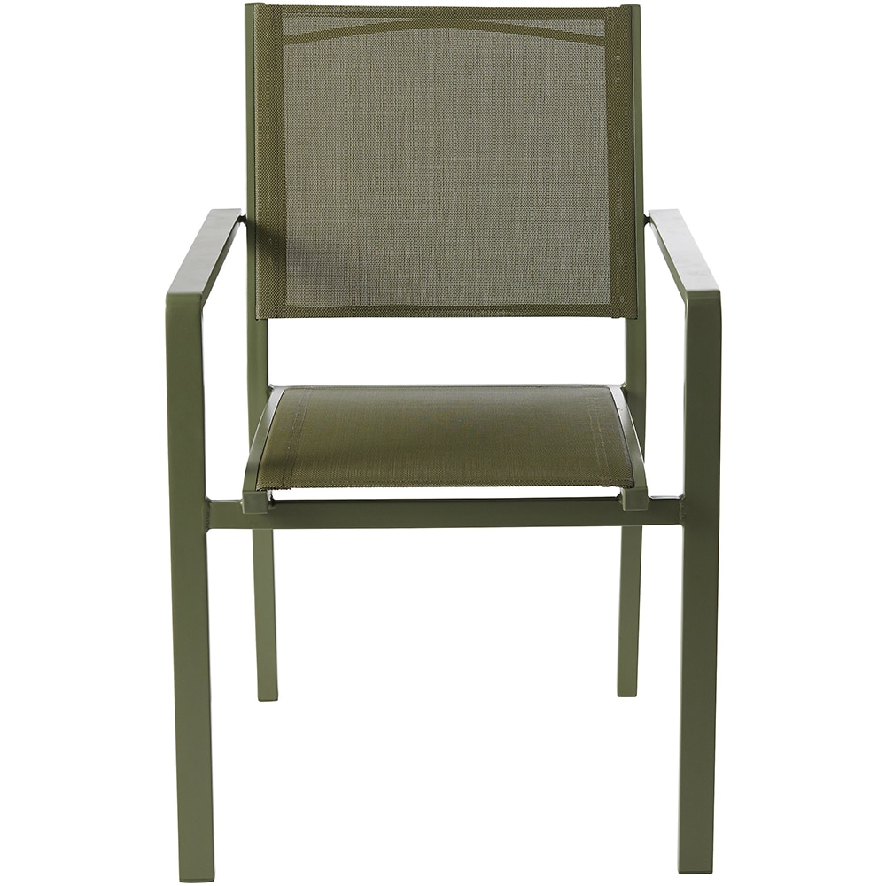 Scaun terasa GOODHOME Batz, aluminiu, 60 x 56 x 86 cm, verde