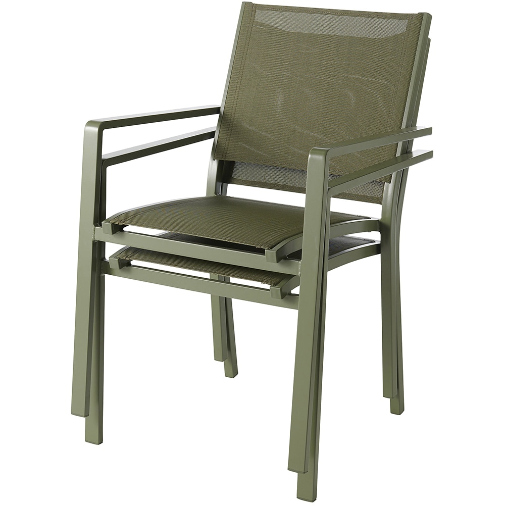 Scaun terasa GOODHOME Batz, aluminiu, 60 x 56 x 86 cm, verde