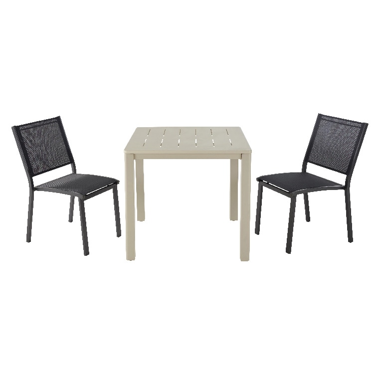 Scaun de gradina, negru, otel, 47 x 86 cm • Batz Ebony