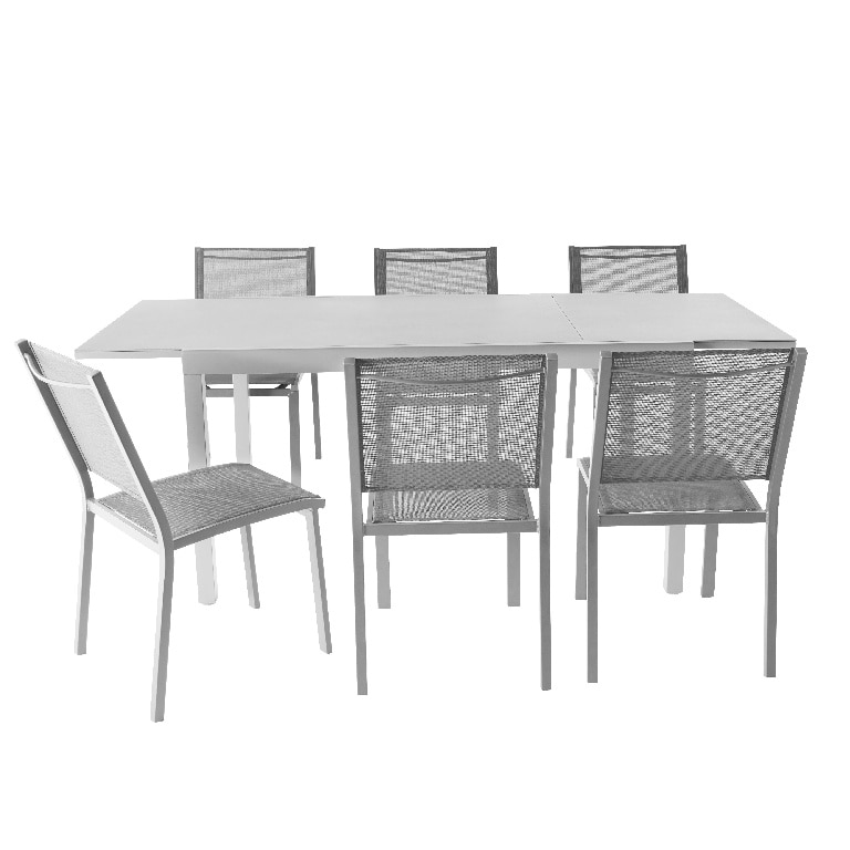 Scaun de gradina, gri, otel, 47 x 86 cm  GoodHome Batz 