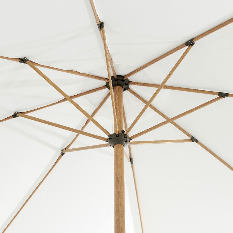 Umbrela gradina, reglabila, alba, rotunda, 300 cm  GoodHome Capraia