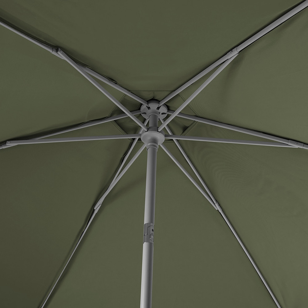 Umbrela terasa GOODHOME Carambole, aluminiu, 270 x 223 cm, verde