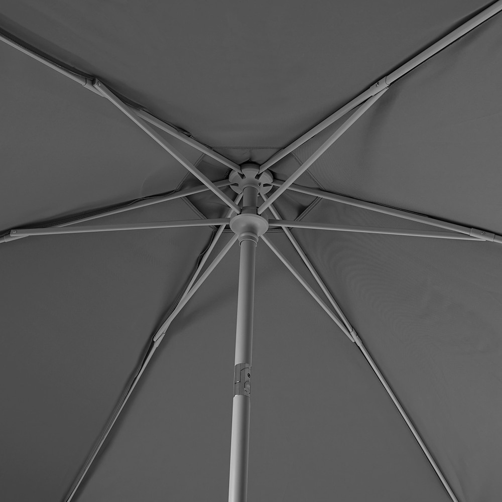 Umbrela terasa GOODHOME Carambole, aluminiu, 270 x 223 cm, gri