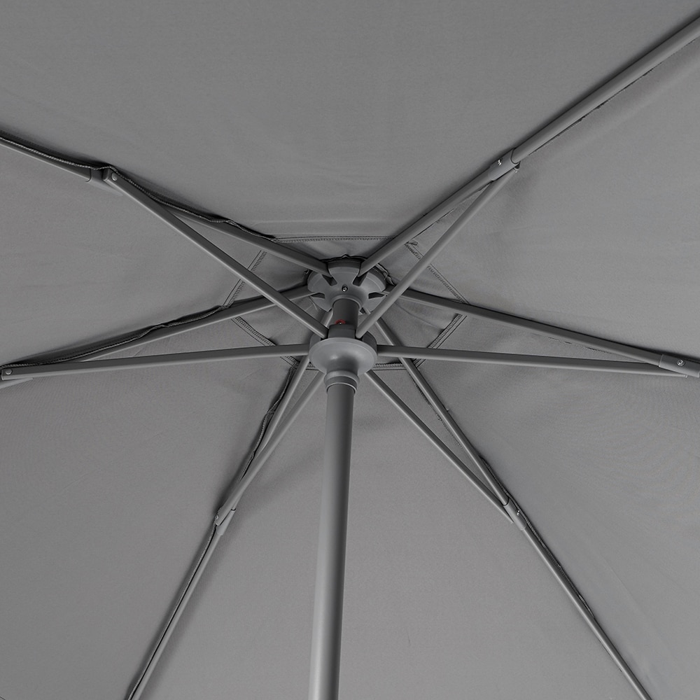 Umbrela terasa GOODHOME Carambole, aluminiu, 200 x 215 cm, gri