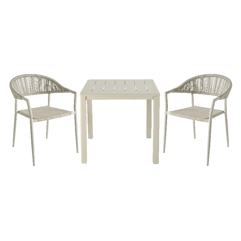 Scaun de gradina, bej, aluminiu/textil • GoodHome Coline