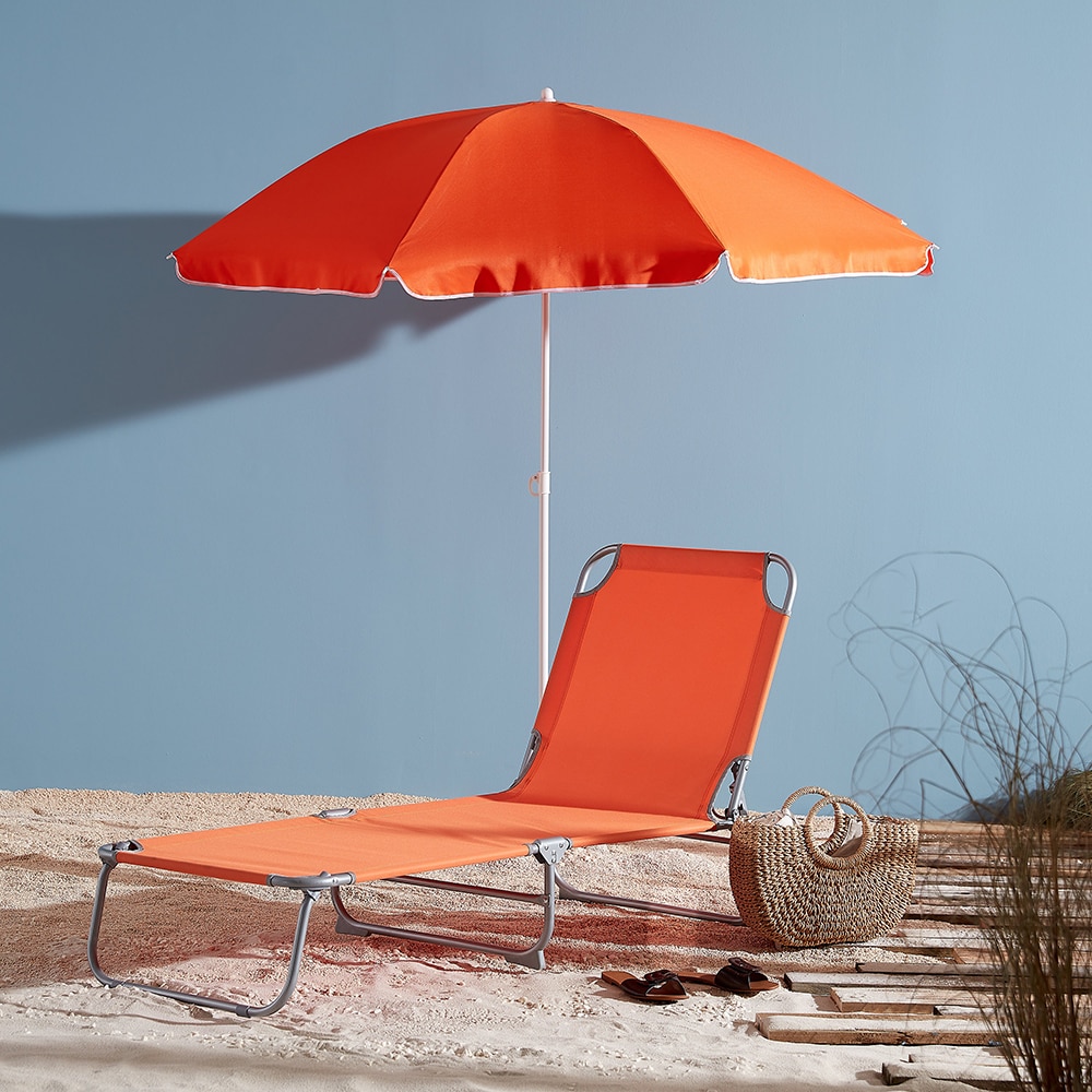 Umbrela terasa Curacao, otel, 180 x 188 cm, portocaliu