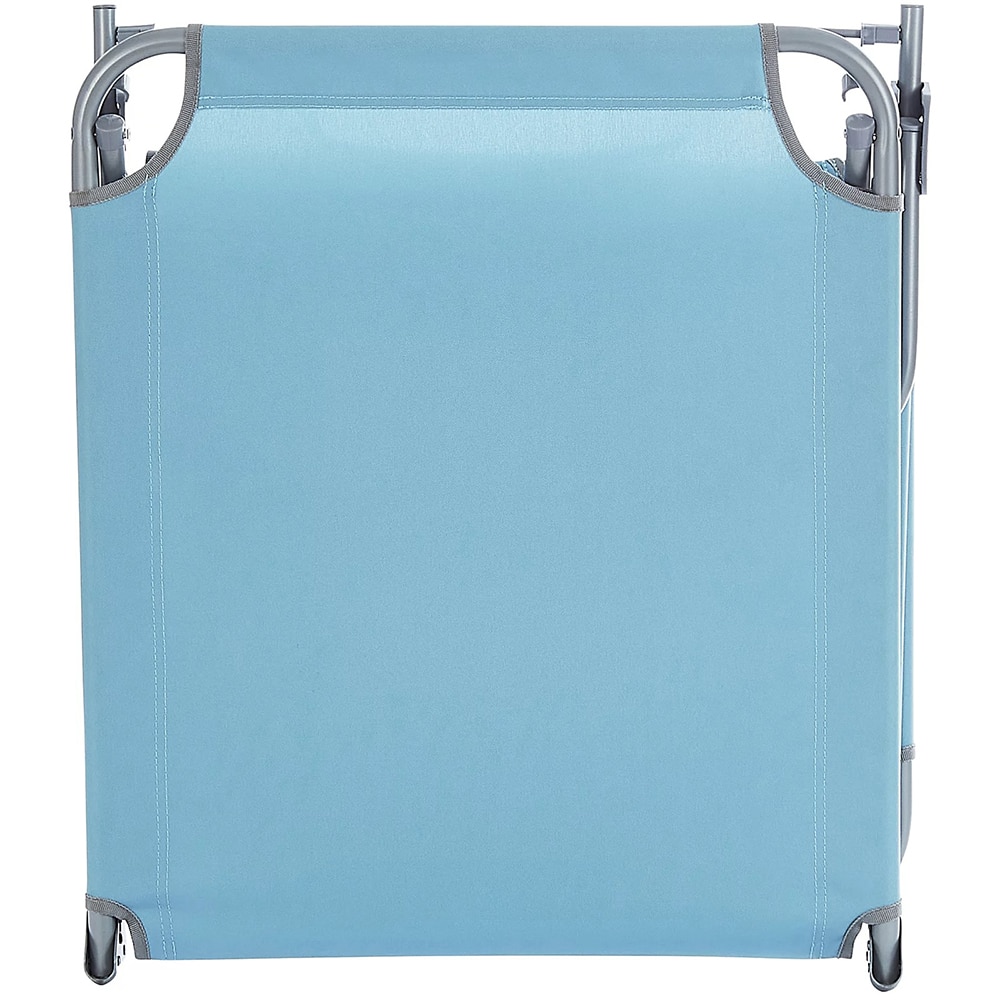 Sezlong gradina Curacao, otel, 186 x 57.5 x 79 cm, albastru