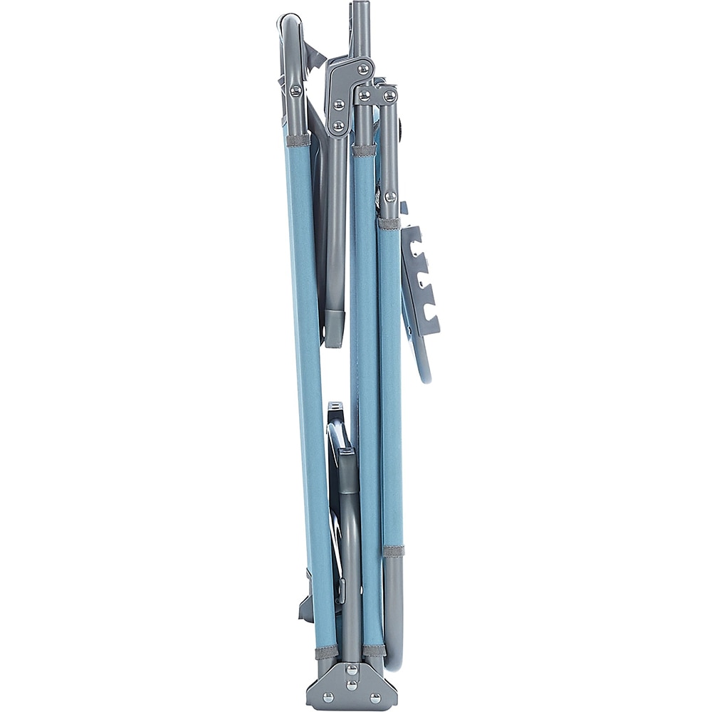 Sezlong gradina Curacao, otel, 186 x 57.5 x 79 cm, albastru