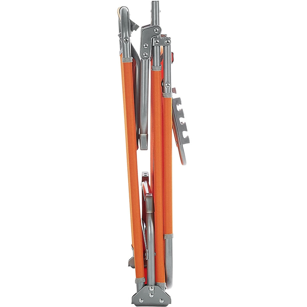 Sezlong gradina Curacao, otel, 186 x 56 x 80 cm, portocaliu