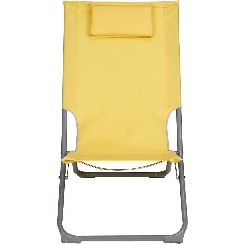 Scaun terasa Curacao, otel, 73 x 47 x 79 cm, galben