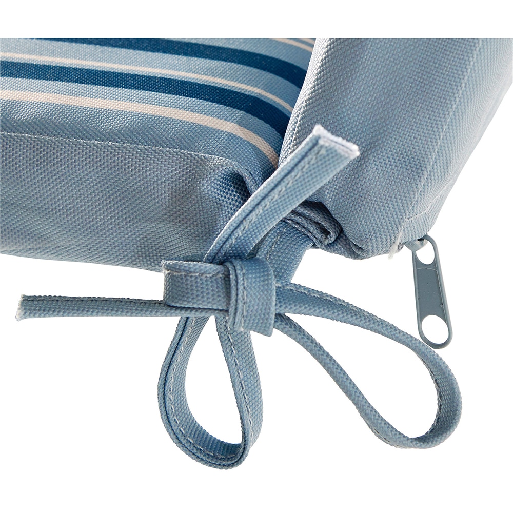 Perna scaun GOODHOME Isla, 40 x 94 cm, alb-albastru