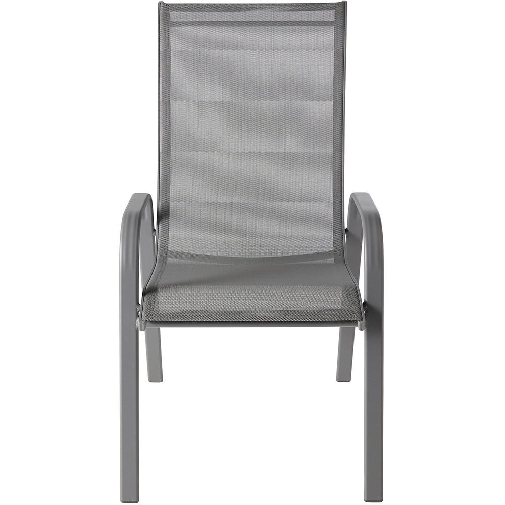 Scaun terasa Janeiro, aluminiu, 76 x 56 x 103 cm, gri