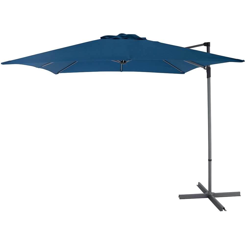 Umbrela terasa GOODHOME Kalanga, otel, 235 x 250 cm, albastru