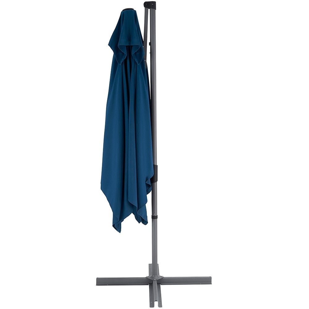 Umbrela terasa GOODHOME Kalanga, otel, 235 x 250 cm, albastru