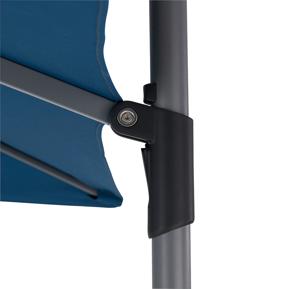 Umbrela terasa GOODHOME Kalanga, otel, 235 x 250 cm, albastru