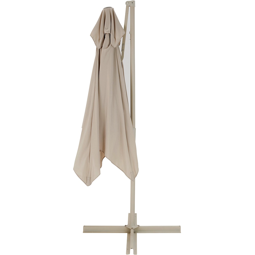 Umbrela terasa GOODHOME Kalanga, otel, 235 x 250 cm, alb