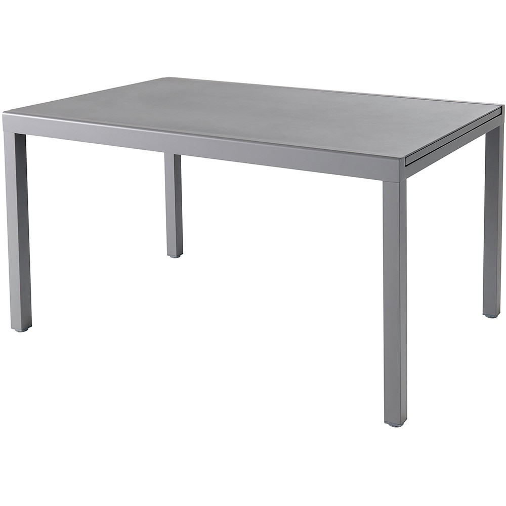 Masa terasa GOODHOME Moorea, aluminiu, 200 x 90 x 75 cm, gri