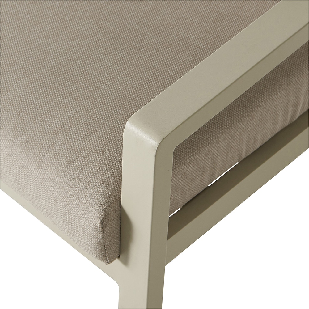 Set mobilier gradina GOODHOME Santorin Peyote, 4 piese, bej