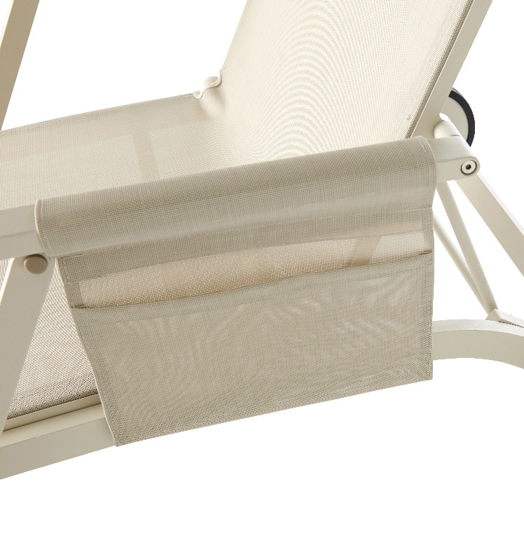 Sezlong de gradina, gri, 189 x 70 x 90 cm  GoodHome Santorin