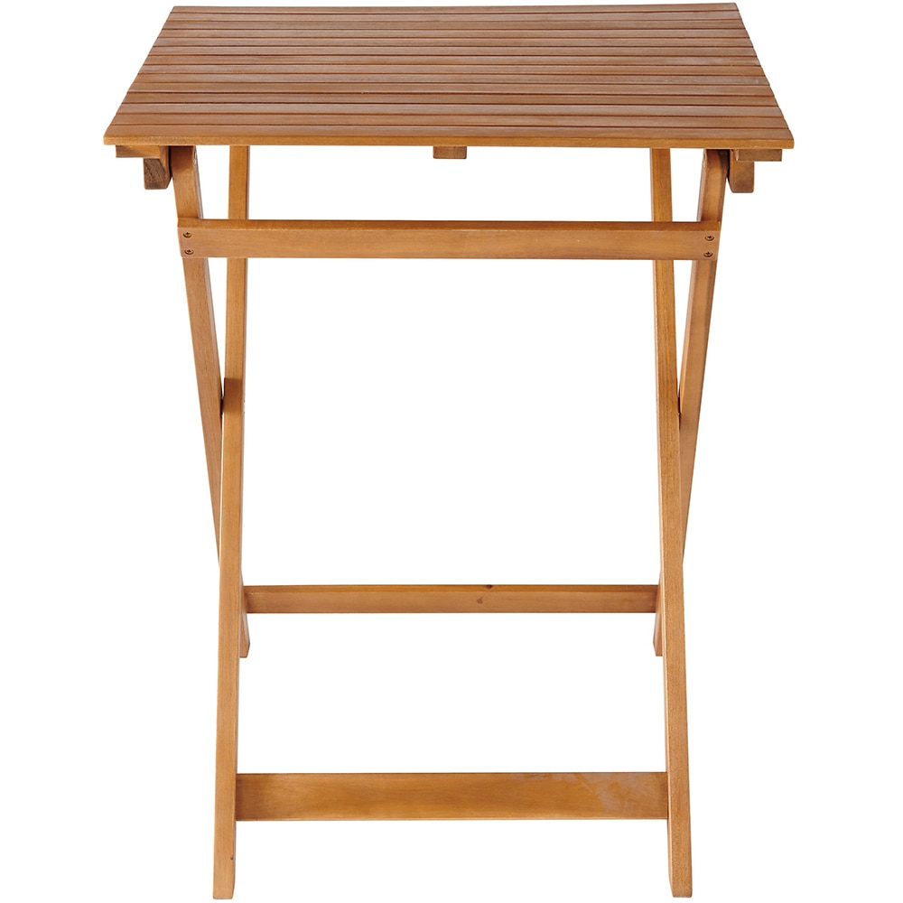 Masa terasa GOODHOME Virginia, lemn, 60 x 60 x 74 cm, bej