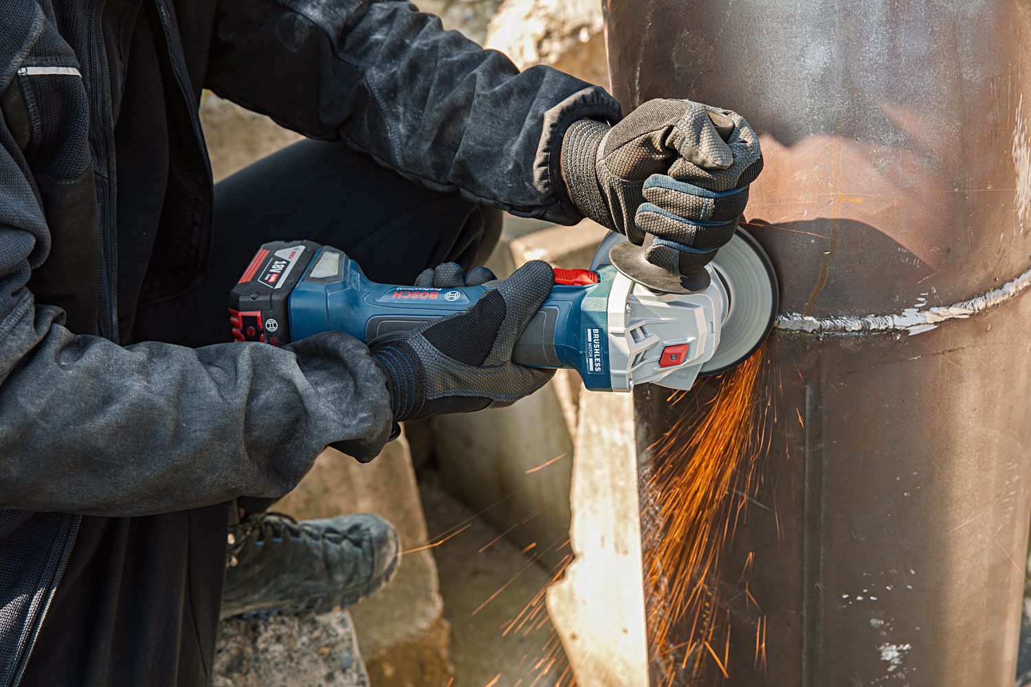 Polizor unghiular, pe acumulator, 18 V, 125 mm, 11000 rpm  Bosch GWS 180-Li