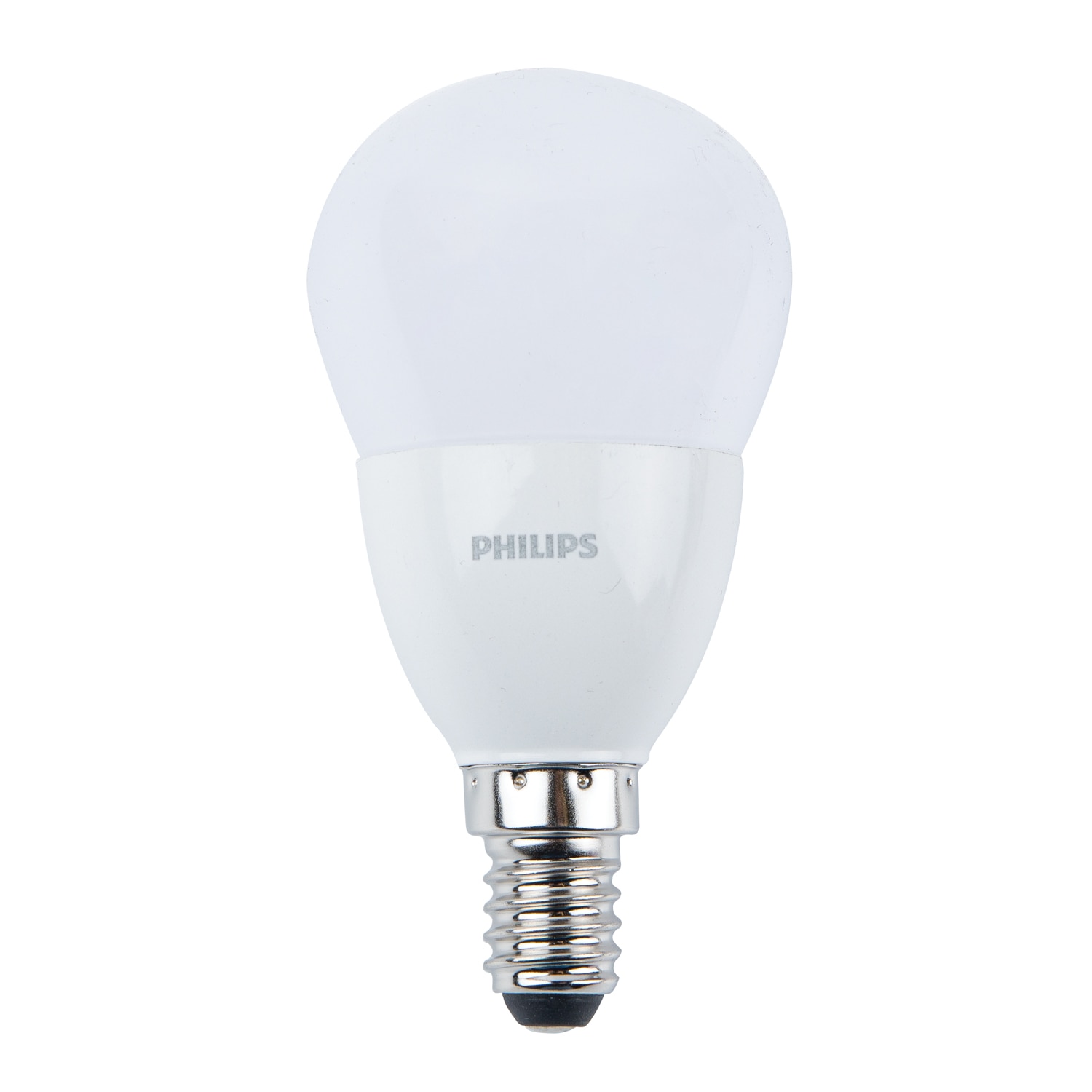 Set 2 becuri LED, E14, 60W, 2700K, forma lumanare • Philips
