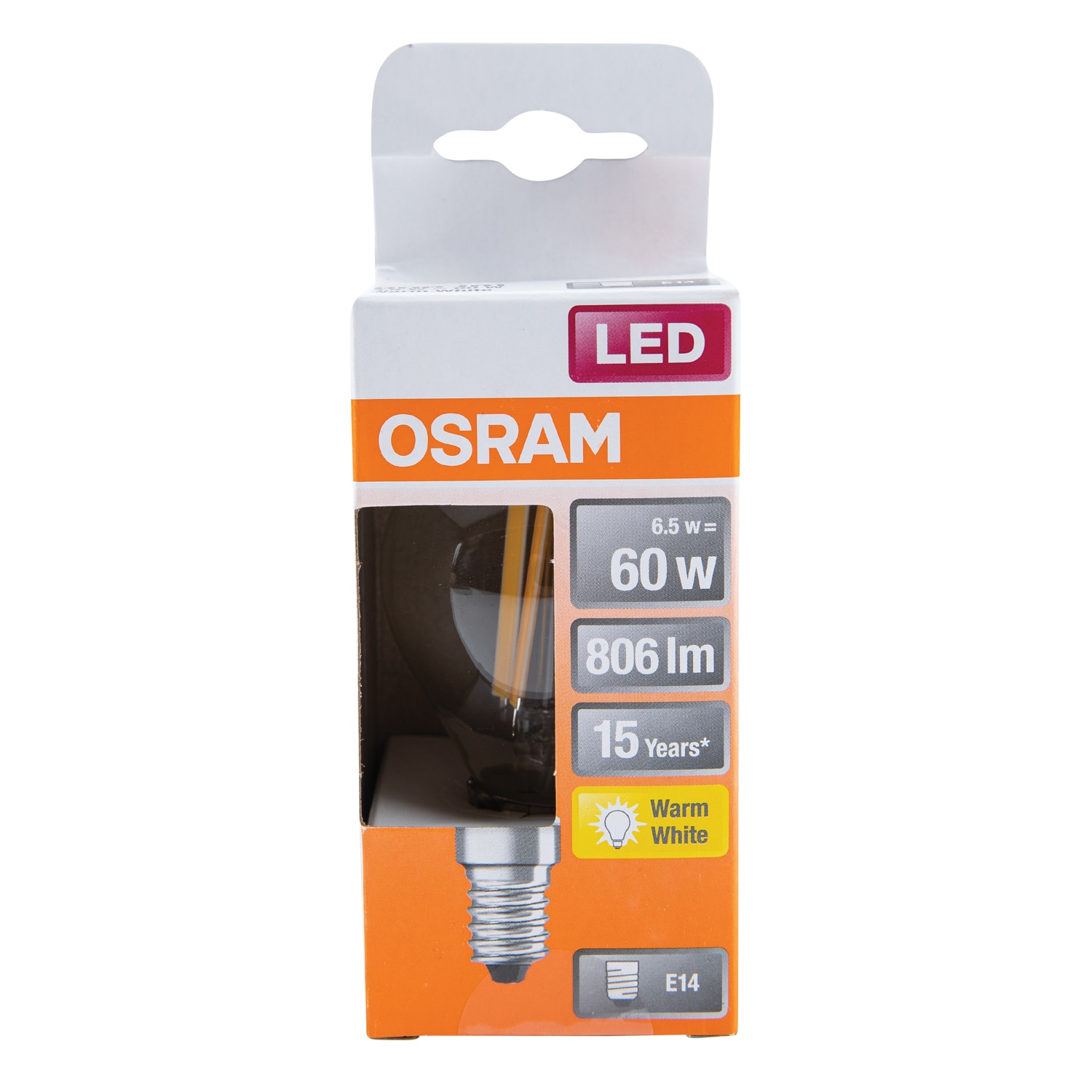 Bec Led Osram Star E14 65W Cald