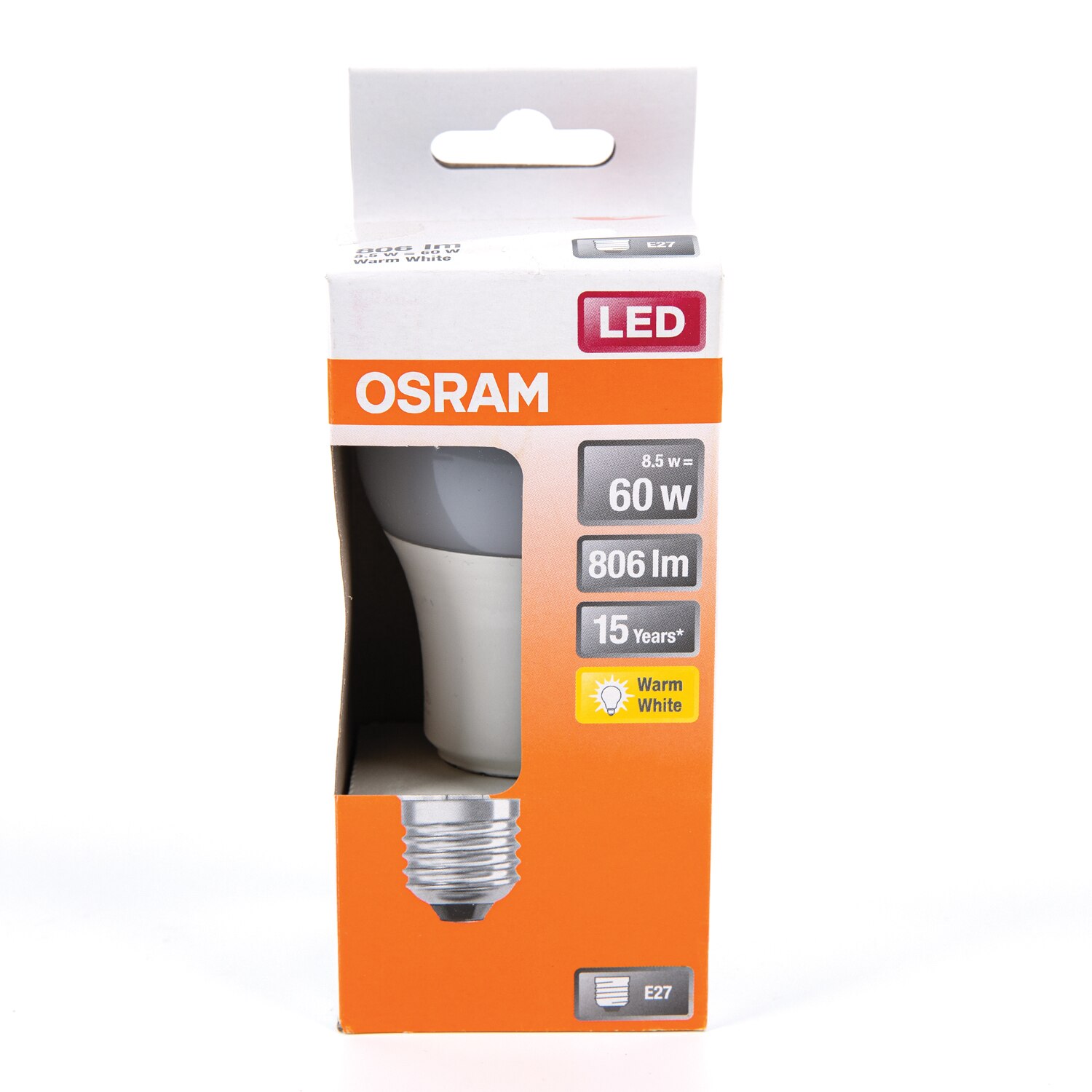Bec LED, E27, 8.5 W, 806 LM, cald • Osram