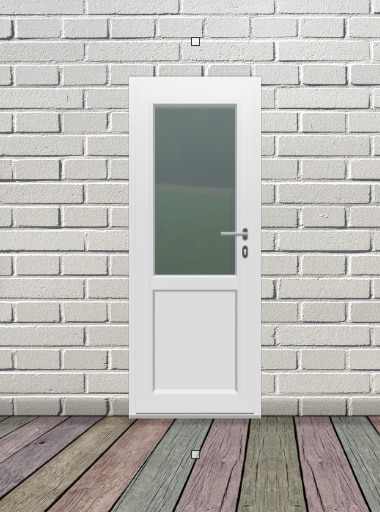 Usa termopan PVC, 4 camere, 2/3, 195 x 88 cm, alb, stanga  Tocinch