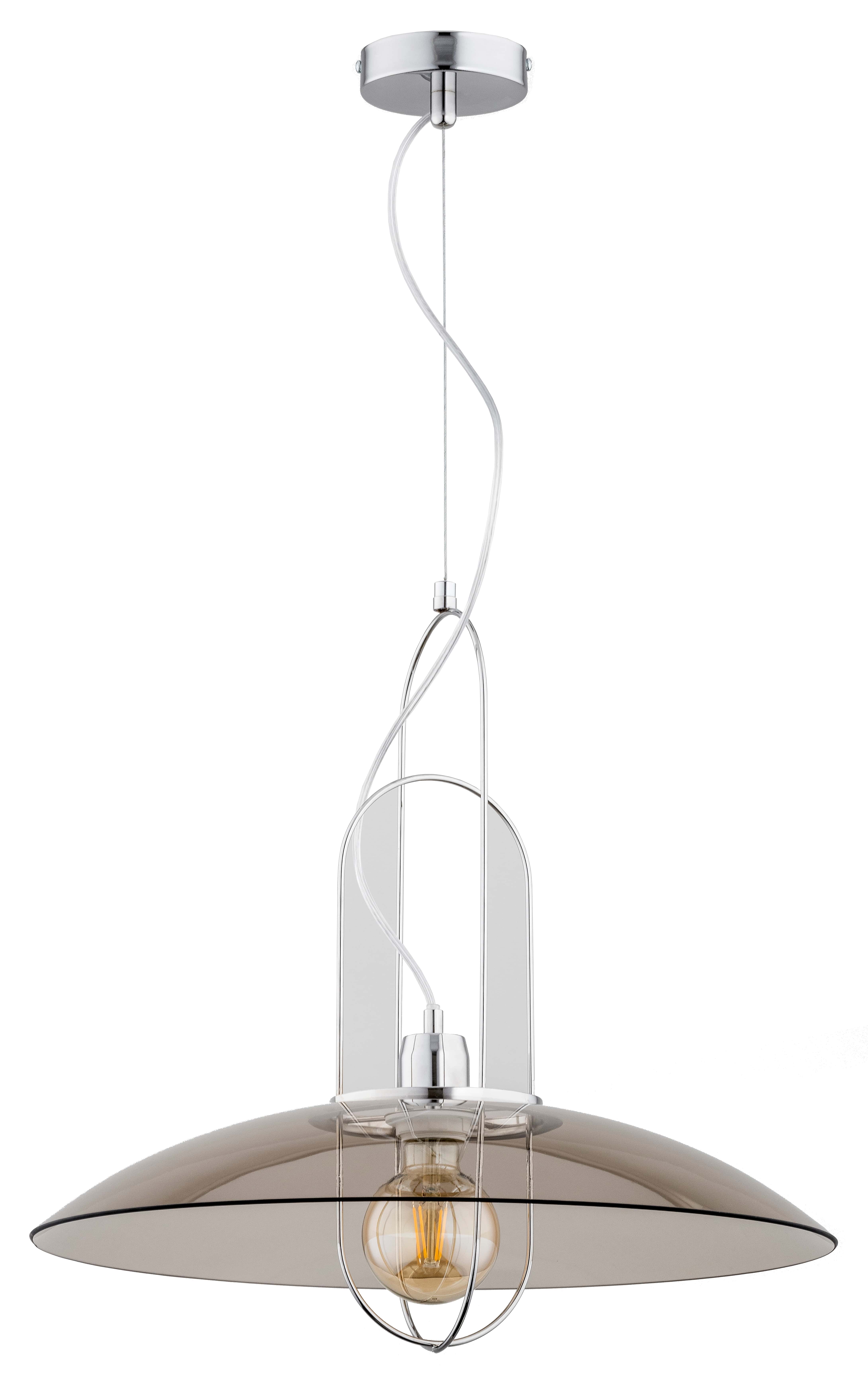 Lustra tip pendul, Gri, 60 W, 1 x E27  Alfa Castro