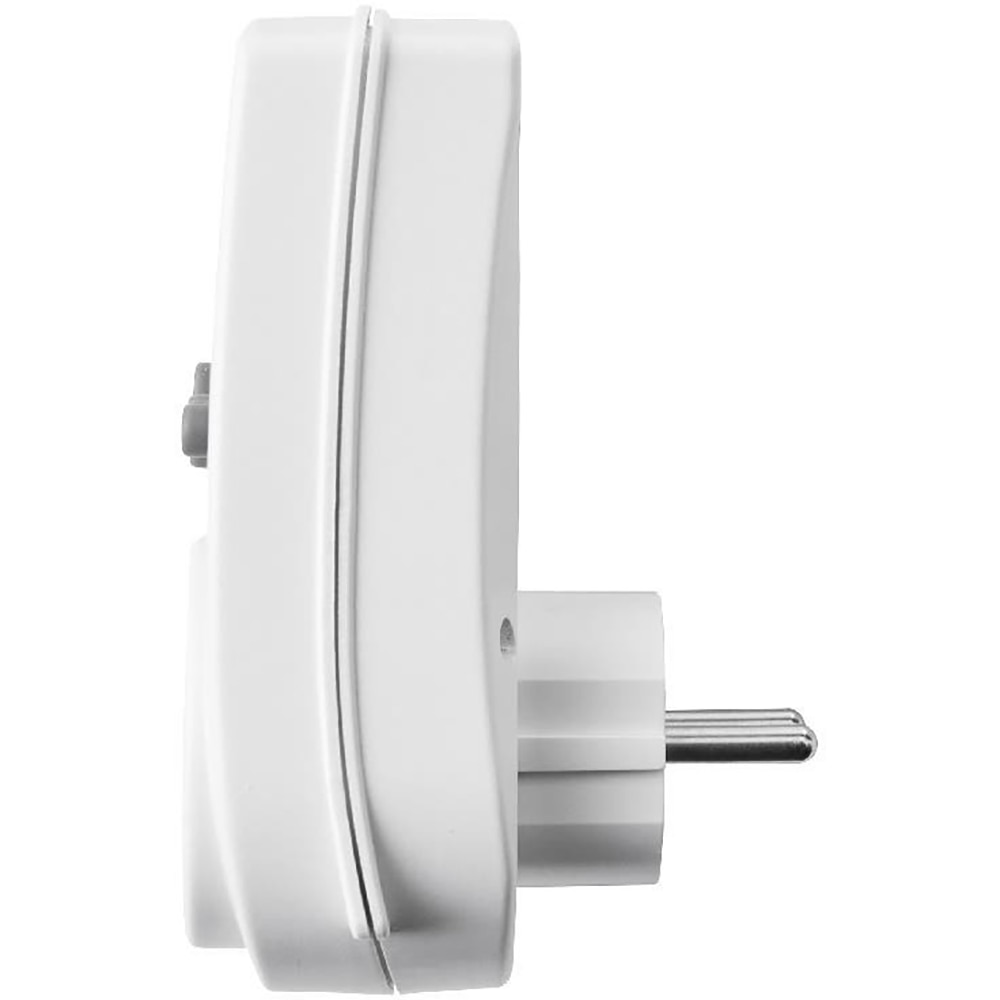 Priza cu control si masurare consum energie GOODHOME, ecran LCD, 3680W, ABS, alb