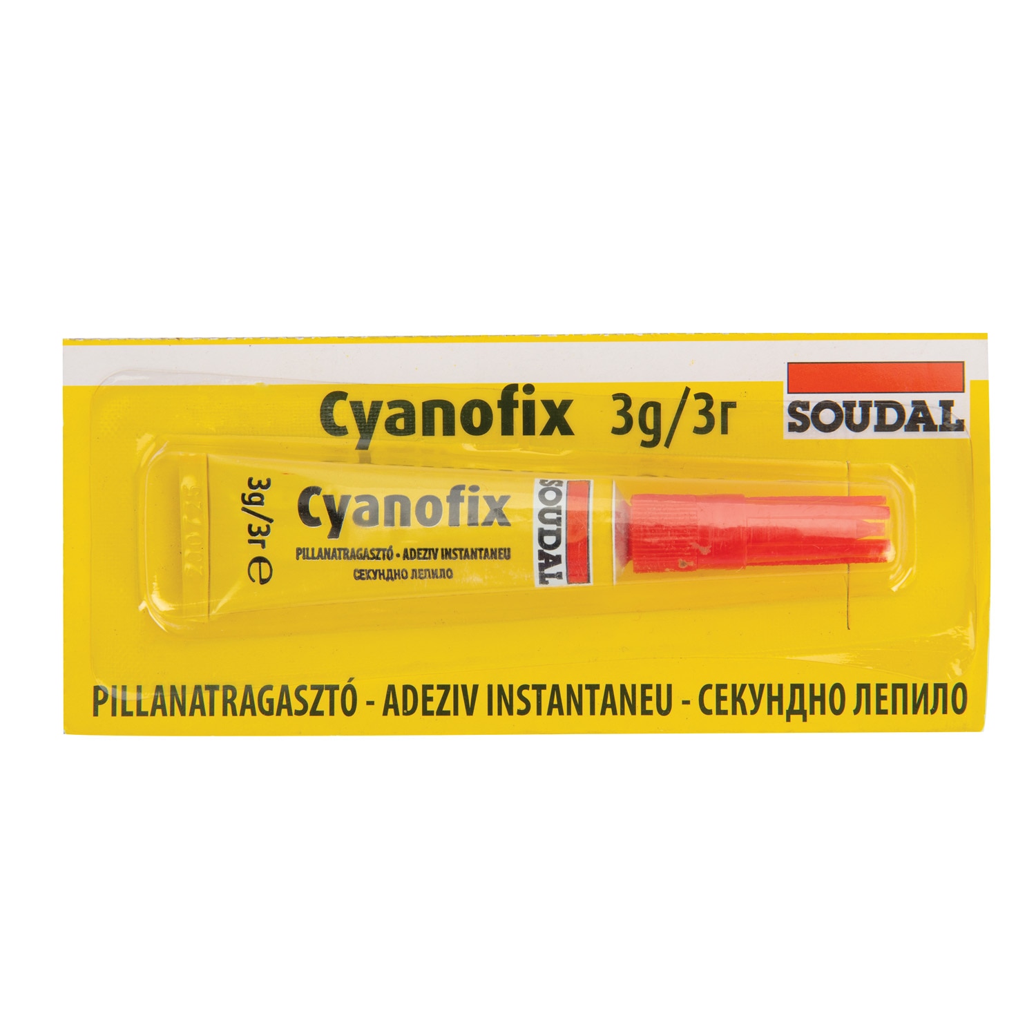 Adeziv universal, transparent, 3 g  Soudal Cyano Fix
