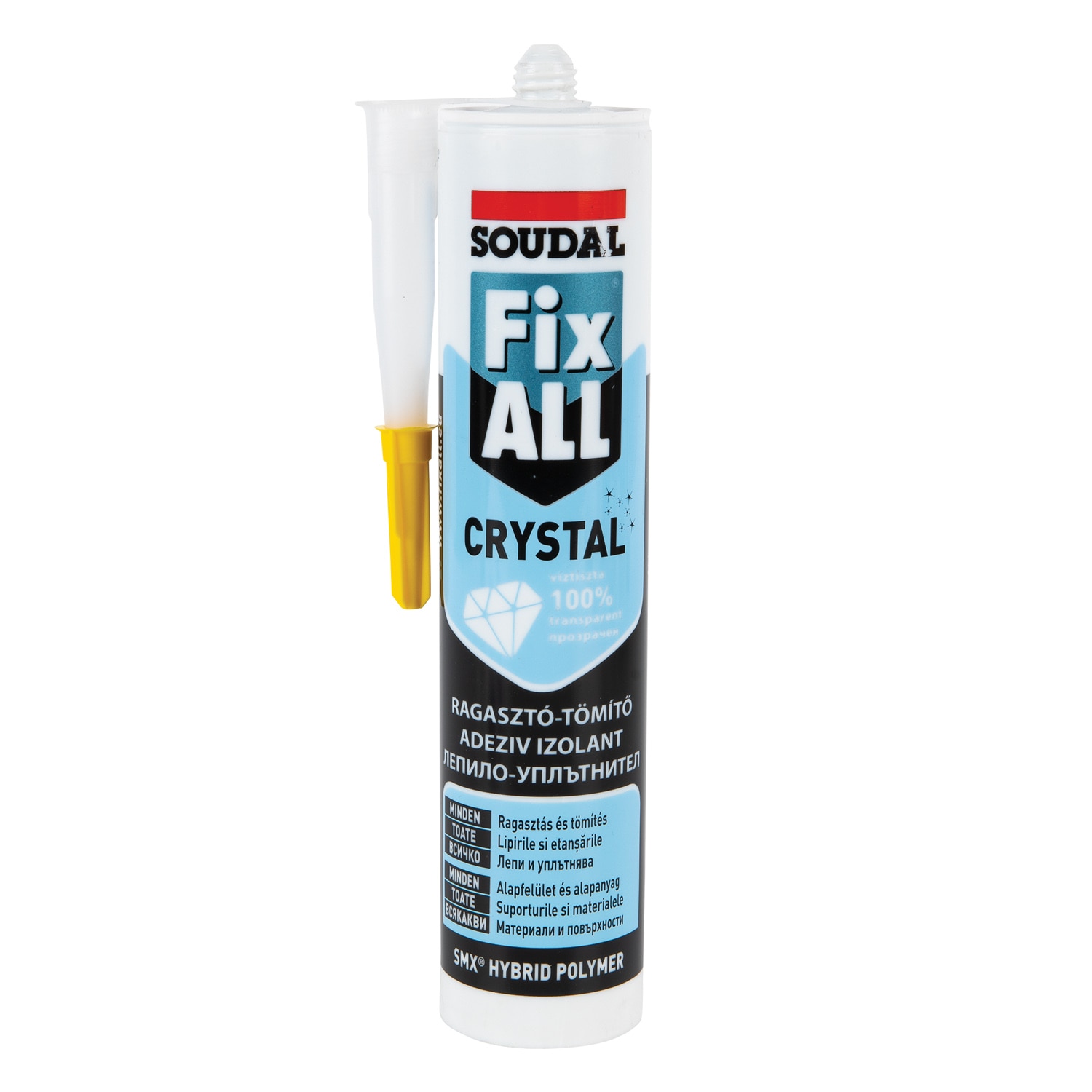 Adeziv pentru constructii, transparent, 290 ml • Soudal Fix All Crystal