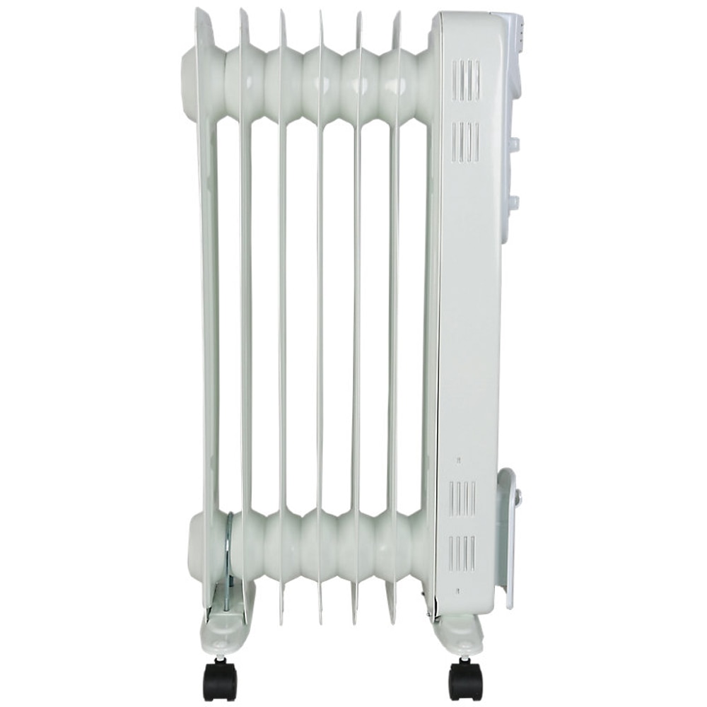 Radiator electric 1500 W, Alb, Metal si plastic, 34 x 63,5 x 25 cm