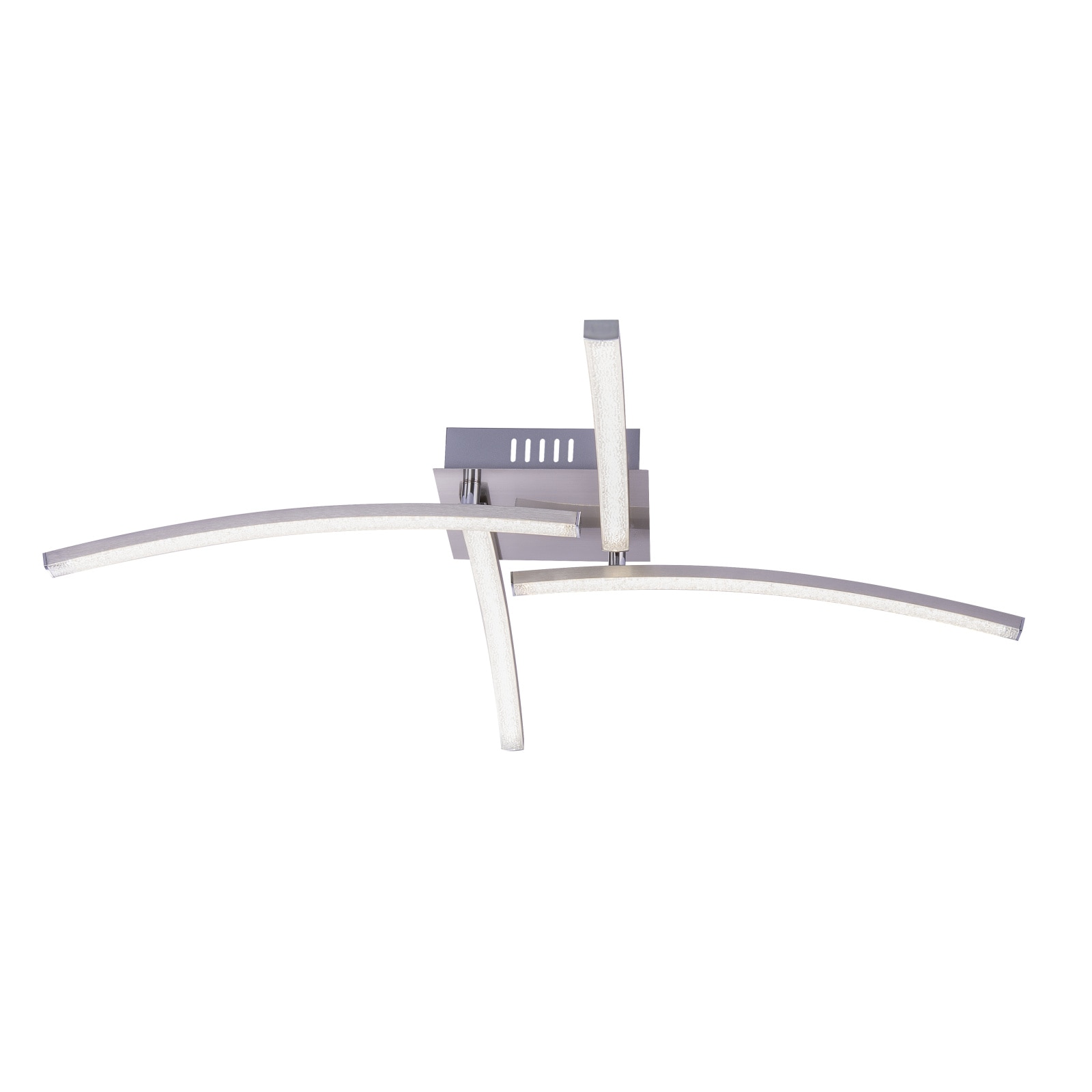 Plafoniera LED, 1 x 24 W, nichel mat, plastic • Globo Tansy